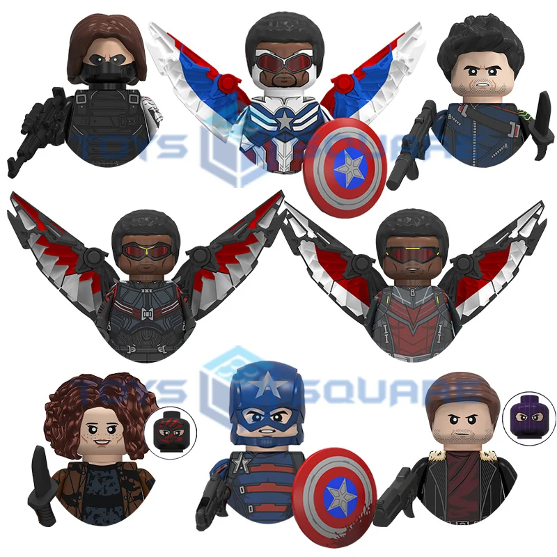 Il Karli Winter Captain Soldier America Falcon Baron Zemo John Walker Model Blocks Moc Bricks Set Regali Giocattoli Wm6117