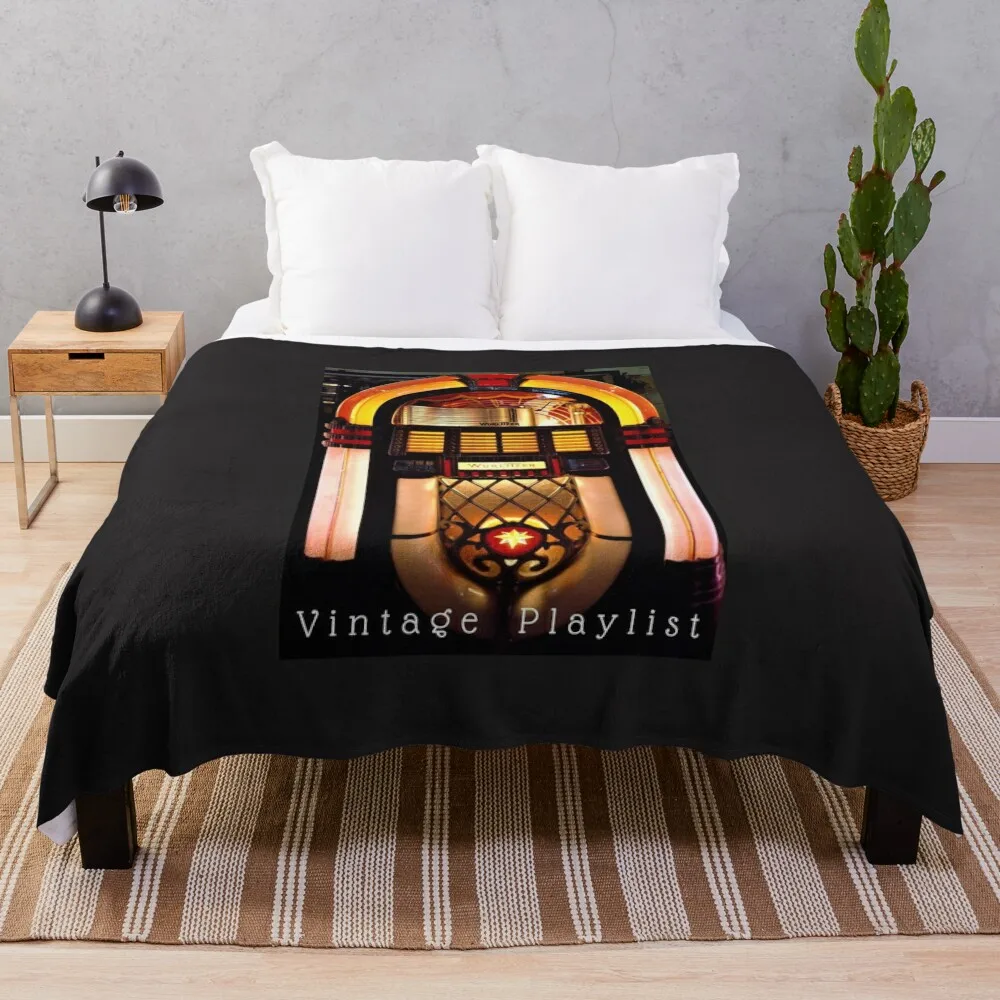 Wurlitzer Jukebox, King Of The Jukeboxes, Vintage Playlist Coperta Da Tiro Coperte Divani Di Decorazione Coperta Trapuntata