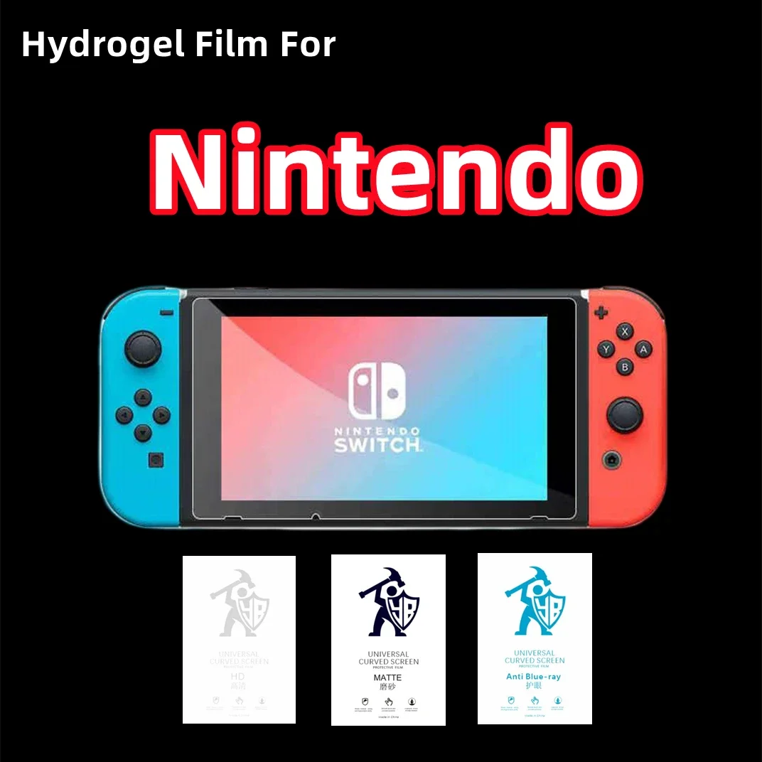 2Pcs Hd Hydrogel Film Per Nintendo Switch Matte Screen Protector Per New Switch Lite Switch Neon Privacy Pellicola Protettiva Opaca