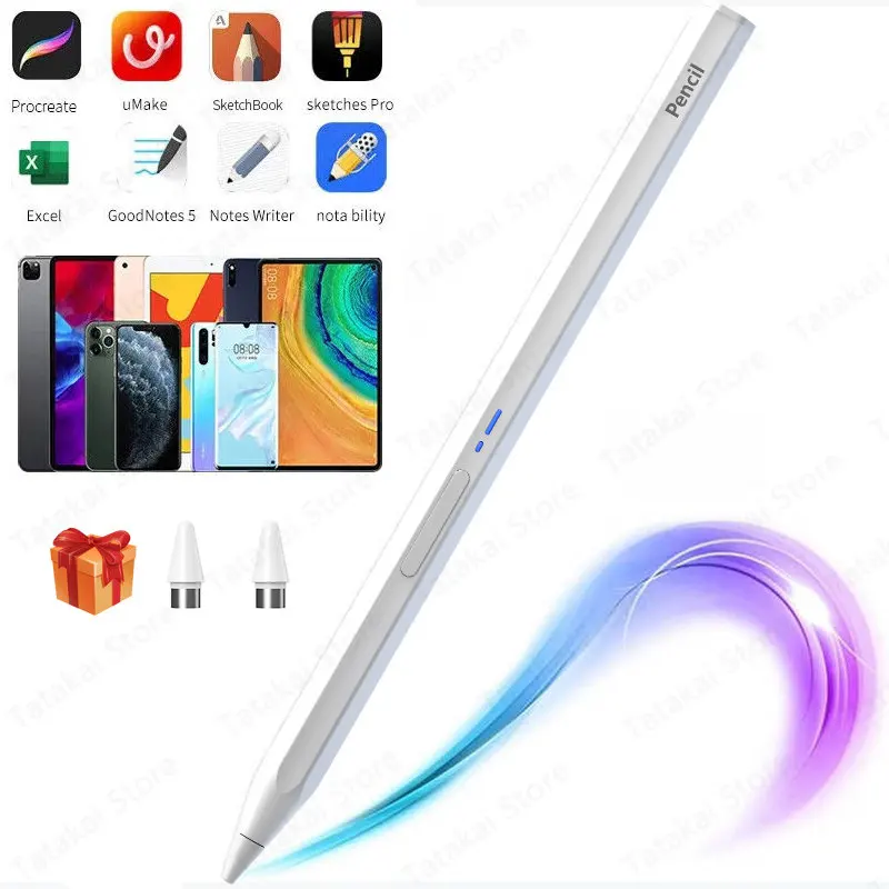 Penna Stilo Universale Per Ios Android Stylus Pen Lapiz Tactil Para Tablet Per Ipad Xiaomi Huawei Lenovo Samsung Tablet Pencli