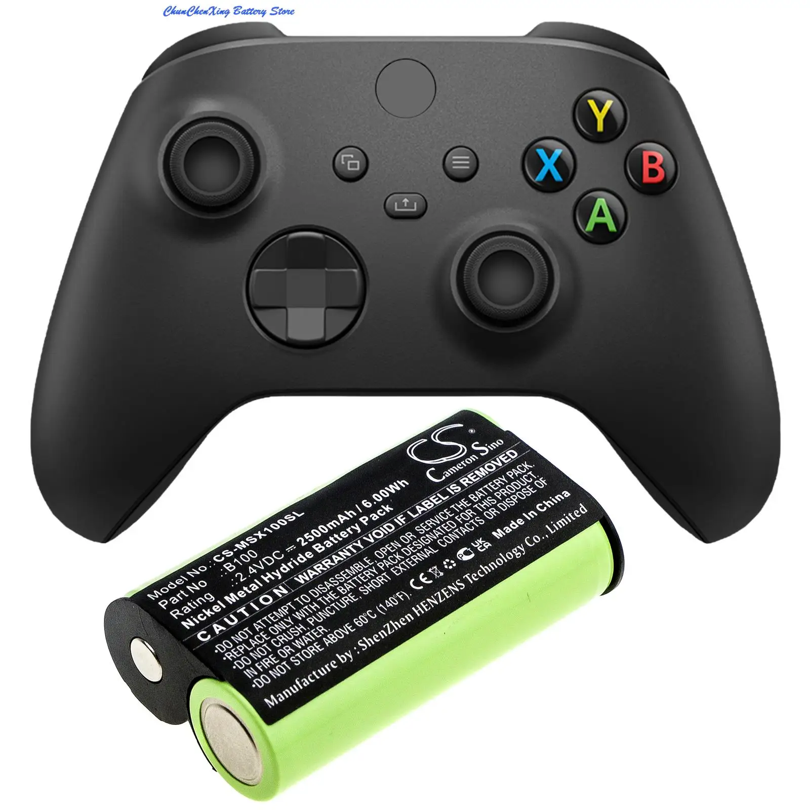 Cameron Sino 2500Mah Batteria B100 Per Microsoft Xbox One X, Controller Wireless Xbox One S, Controller Wireless Xbox One Elite