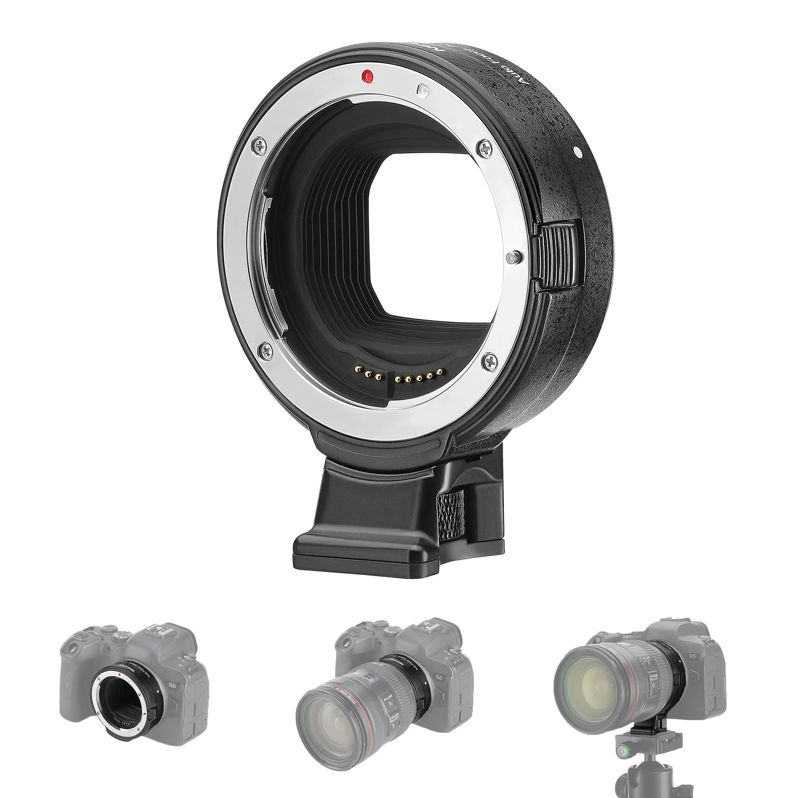 Neewer Adattatore Da Ef A Eos R Mount, Obiettivo Ef/Ef-S A Rf Mount Camera Autofocus Converter Ring Compatibile Con Canon Eos R Ra Rp R6