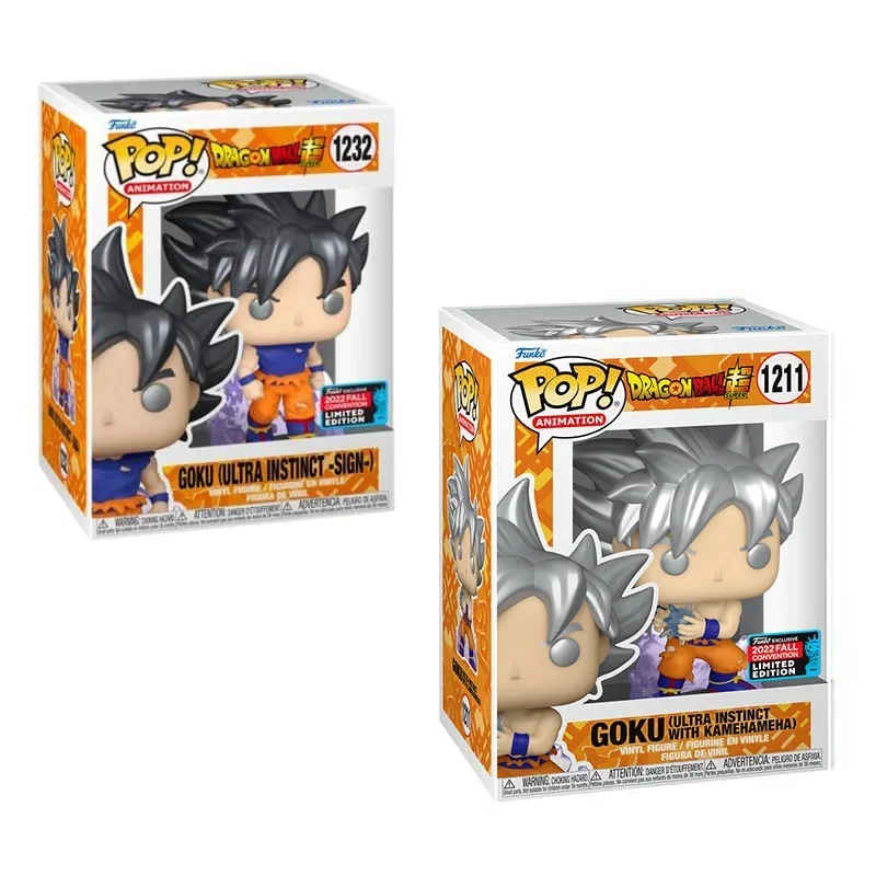 Funko Pop Dragon Ballet Goku (Ultra Instinct Con Kamehamena) 1211 #1232 Collezione Pvc Bambole Regali Di Natale Giocattoli