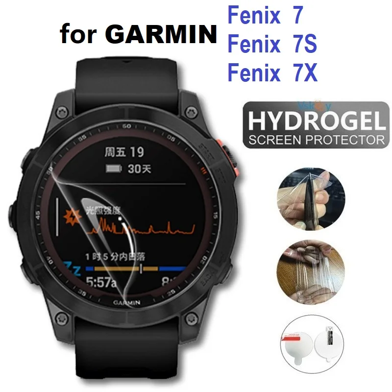 10Pcs Tpu Hydrogel Screen Protector Per Garmin Fenix 7 / Fenix 7S Solar / Fenix 7X Sapphire Smart Watch Pellicola Protettiva Morbida