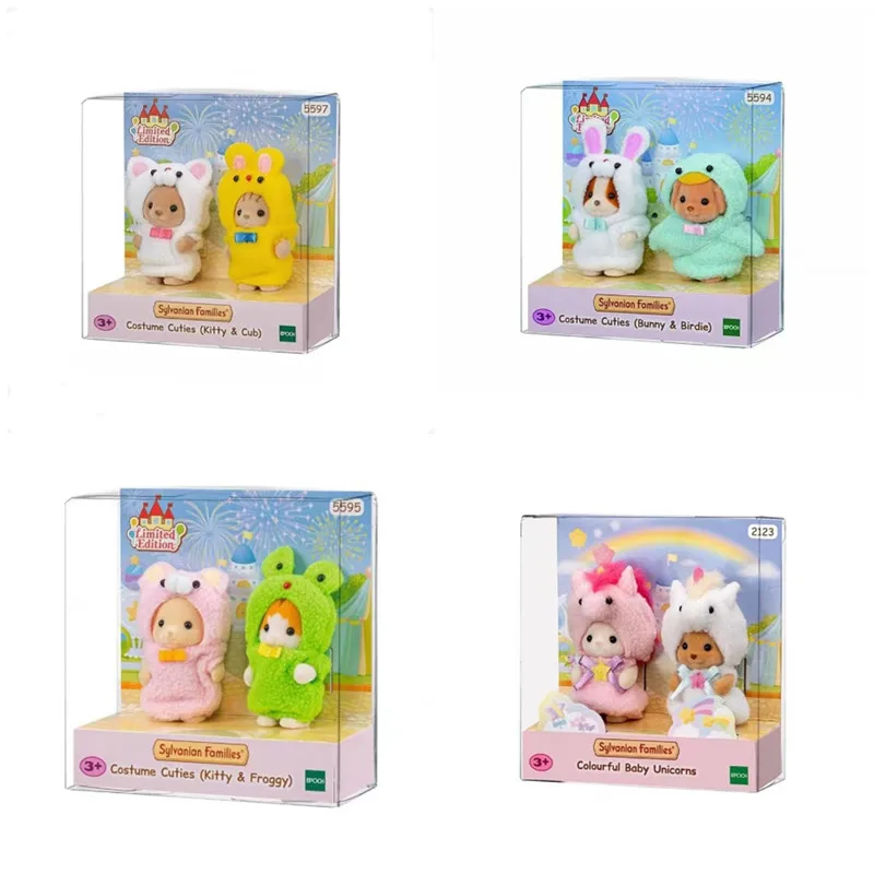 Sylvanian Family Peluche Colorful Baby Unicorni Plushine Puppy & Bunny Dolls Play House Cute Toy Decoration Regali Per Ragazze