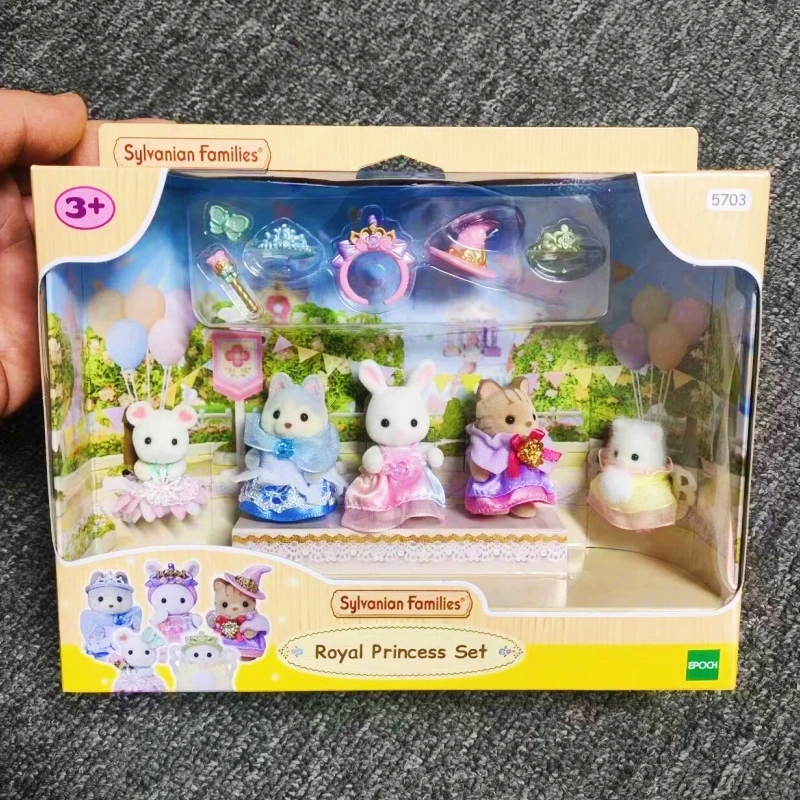 Famiglie Sylvanian Mermaid Royal Princess Set Girl Family Doll Cute Decoratio Dream Princess Birthday Festival Gifts