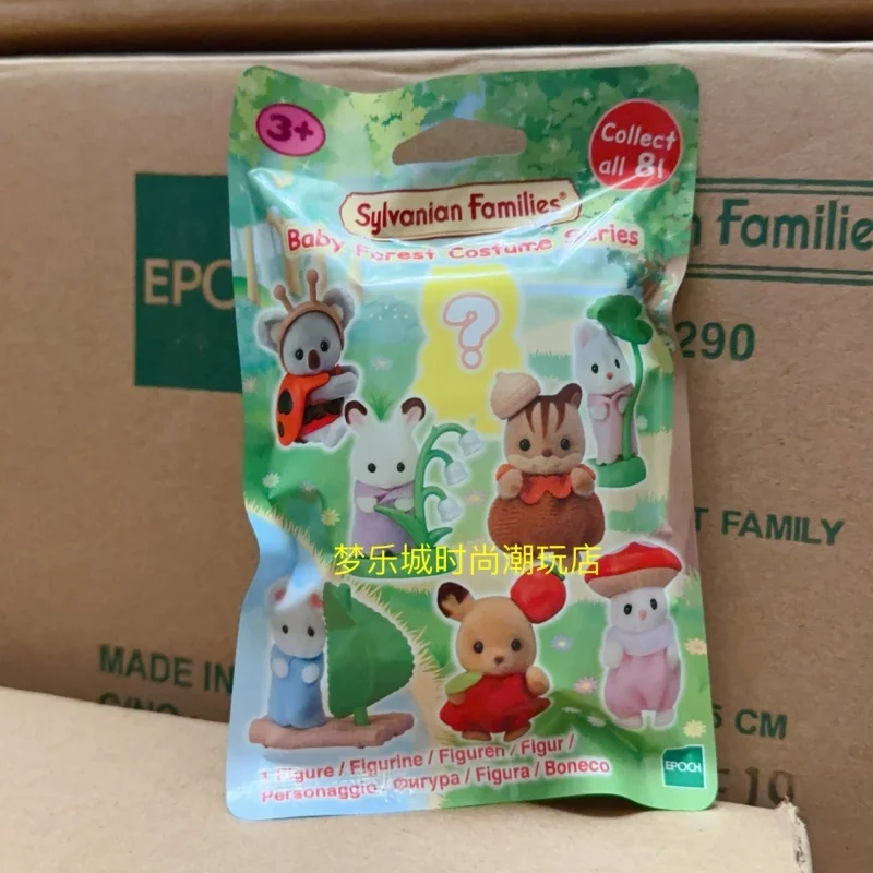 In Stock Japan Sylvanian Families Blind Box Toys Kawaii Camping Dress Up Dolls Cute Anime Figrues Room Ornaments Flocking Gifts