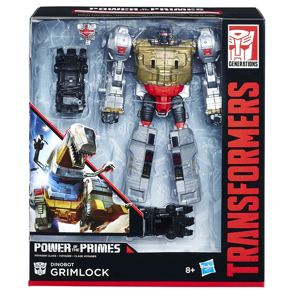 [Disponibile] Transformers Power Of The Primes Dinobot Grimlock 17Cm Voyager Class Action Figure Da Collezione Model Gift Toy