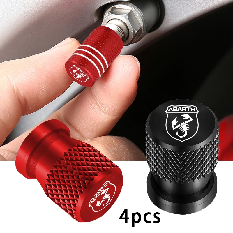 Tappi Per Valvole Per Pneumatici Per Ruote Auto Copri Stelo Per Pneumatici Airdust Impermeabile Per Fiat Abarth 500 Abarth 124 Abarth 595 Accessori Pe