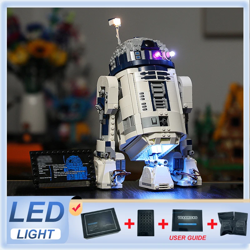 Kit Luce Led Per Lego 75379 Buildable R2-D2 (Solo Luce Led, Senza Modello Di Blocchi)