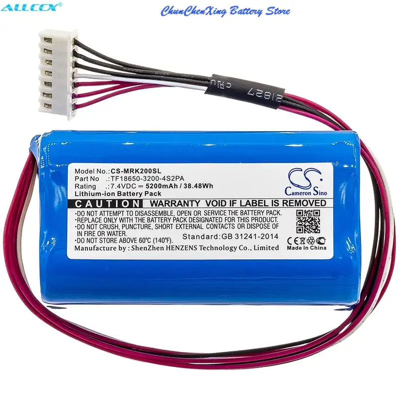 Cameron Sino 5200Mah Batteria C196A1,Tf18650-3200-4S2Pa Per Marshall Kilburn Ii