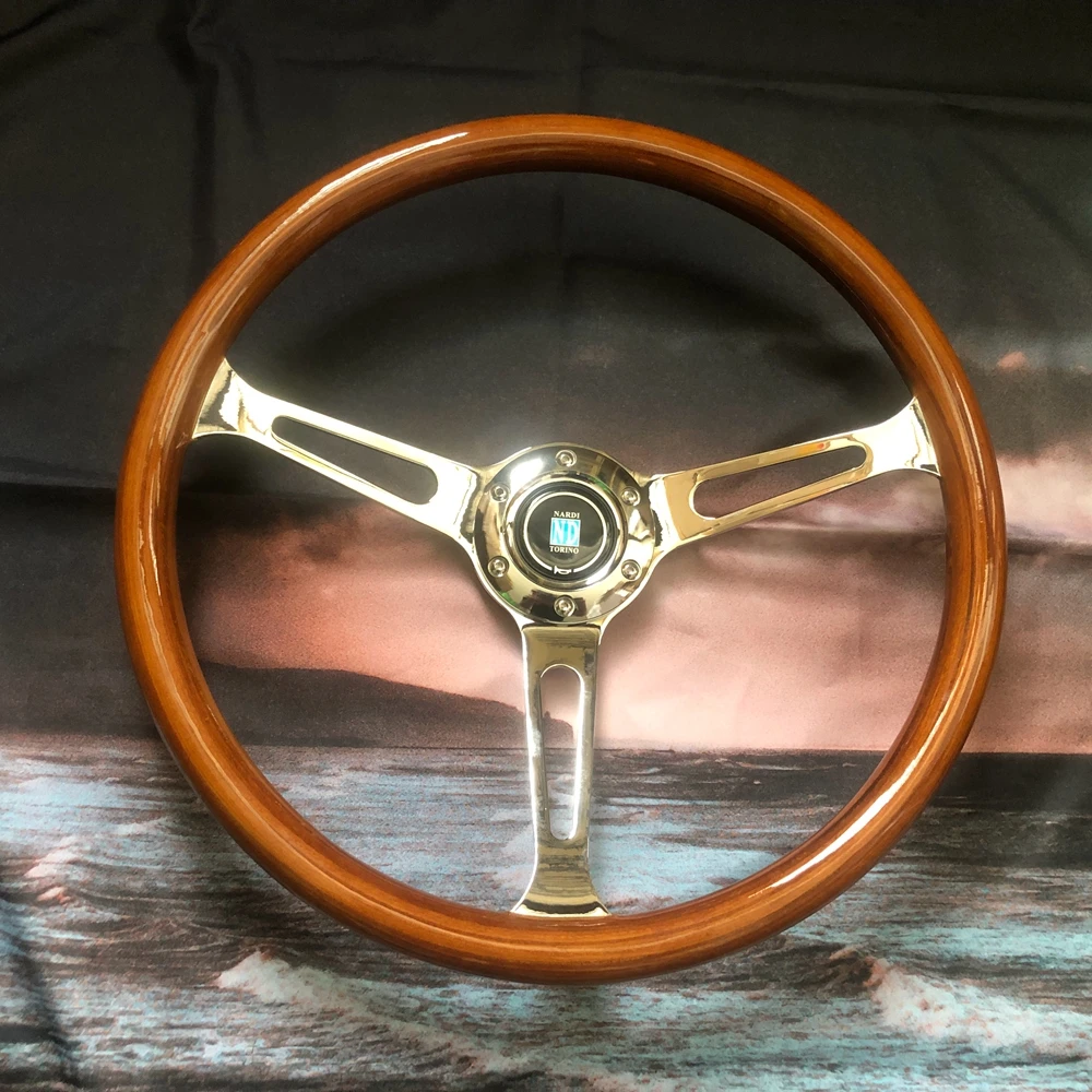 380Mm Classic Wood Nardi Volante Car Rally Drift Racing Wood Jdm Volante Volantes Per Vw Honda Toyota Bmw Nissan