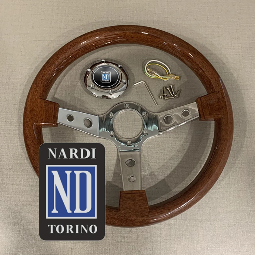 Deep 14 Pollici Classic Abs Wood Nardi Volante Car Rally Racing Jdm Volante Volantes Per Vw Honda Toyota Bmw Nissan