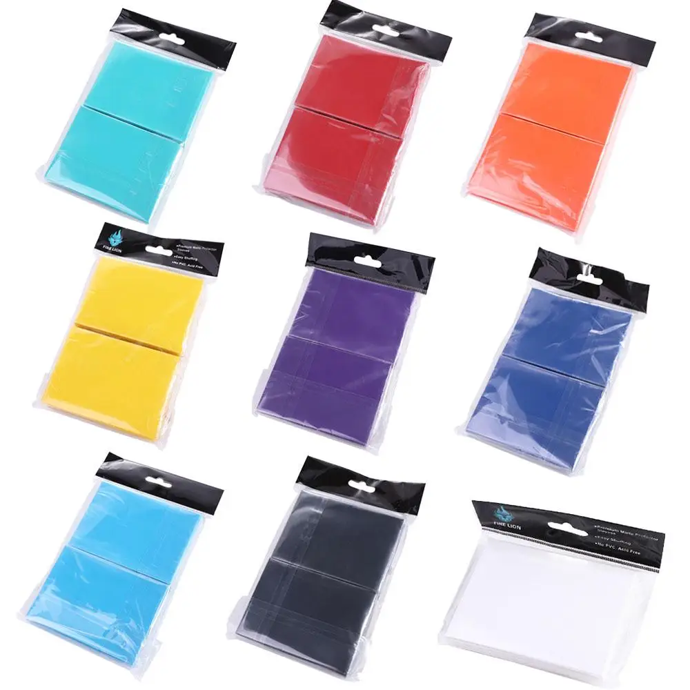 Penny Color Trading Card Sleeve Novità Matte 100Pcs Yugioh Card Holder 66X91Mm Toy Gift