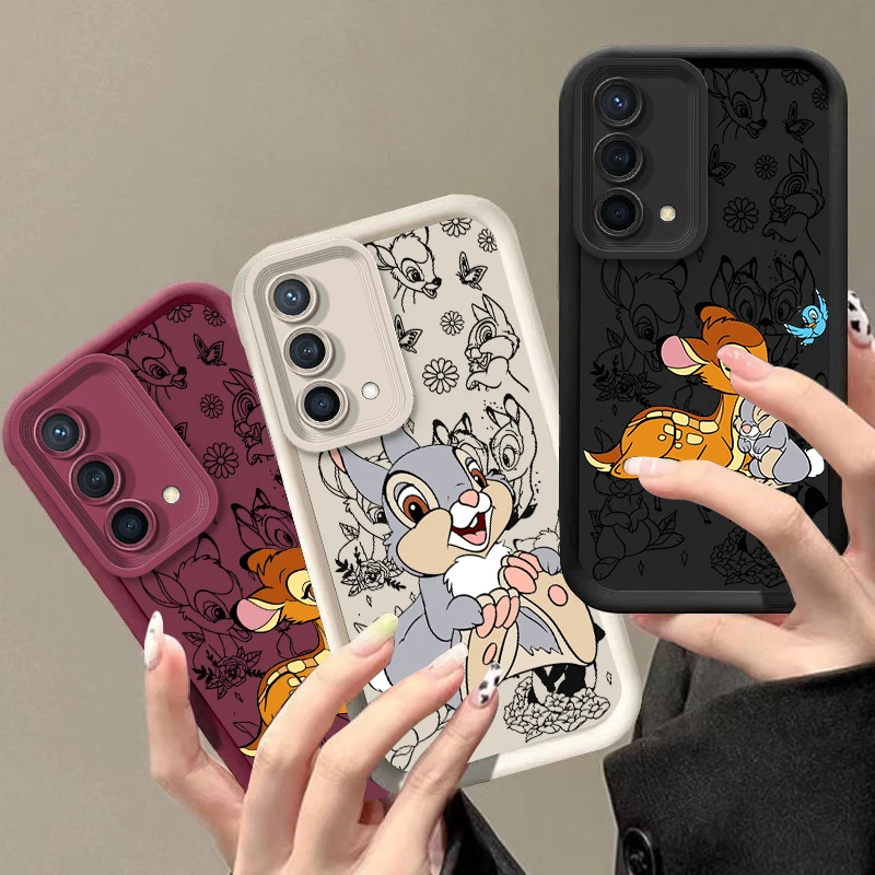Disney Thumper Bambi Per Reno X5 X3 10 8T 7Z 6 5 Pro Plus Pro 4G 5G Liquid Eye Ladder Phone Case