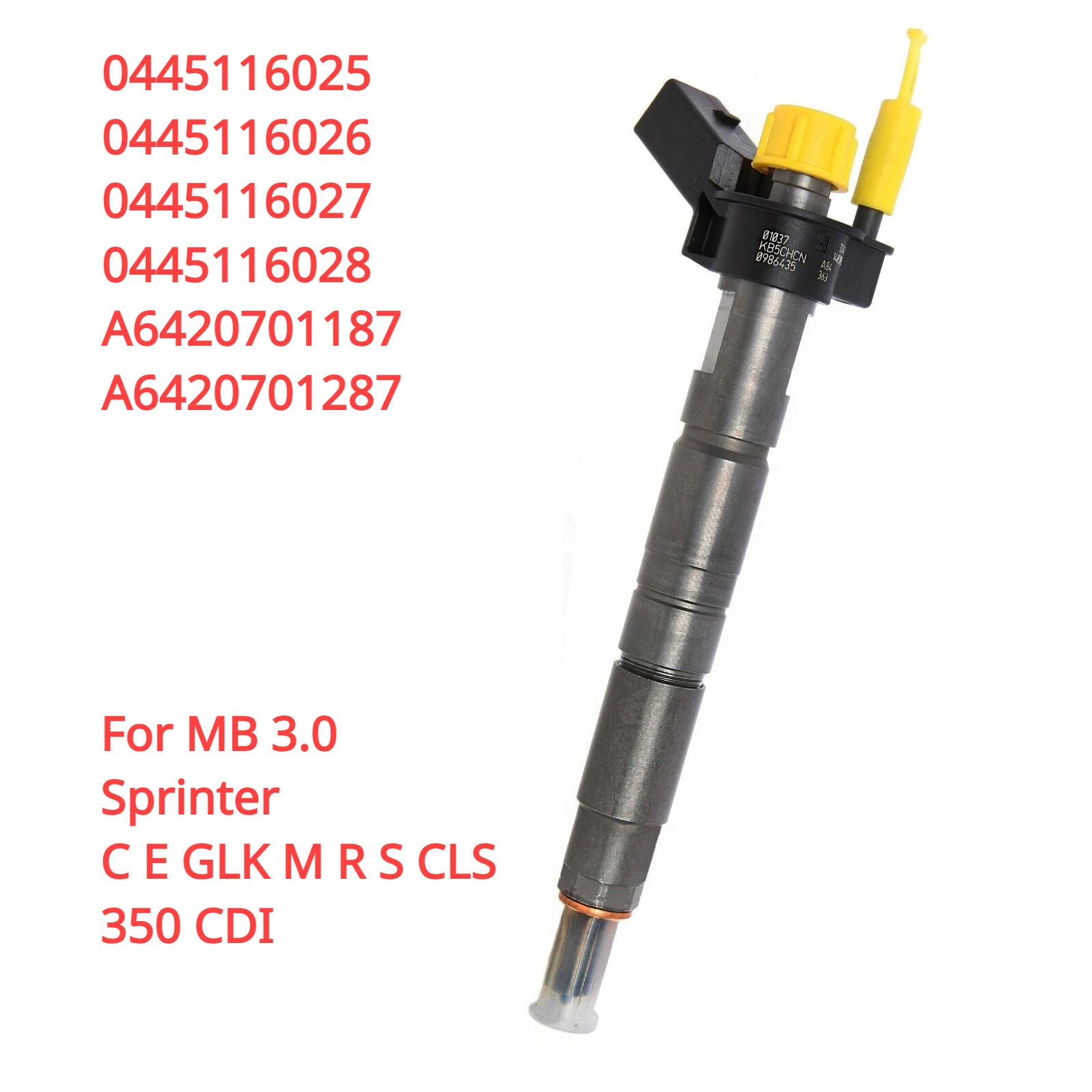 Muslimmuslimb 0445116026 0445116028 Iniettore Di Carburante Diesel Per Mercedes Benz 3.0 Sprinter C E Glk M R S Cls 350 Cdi