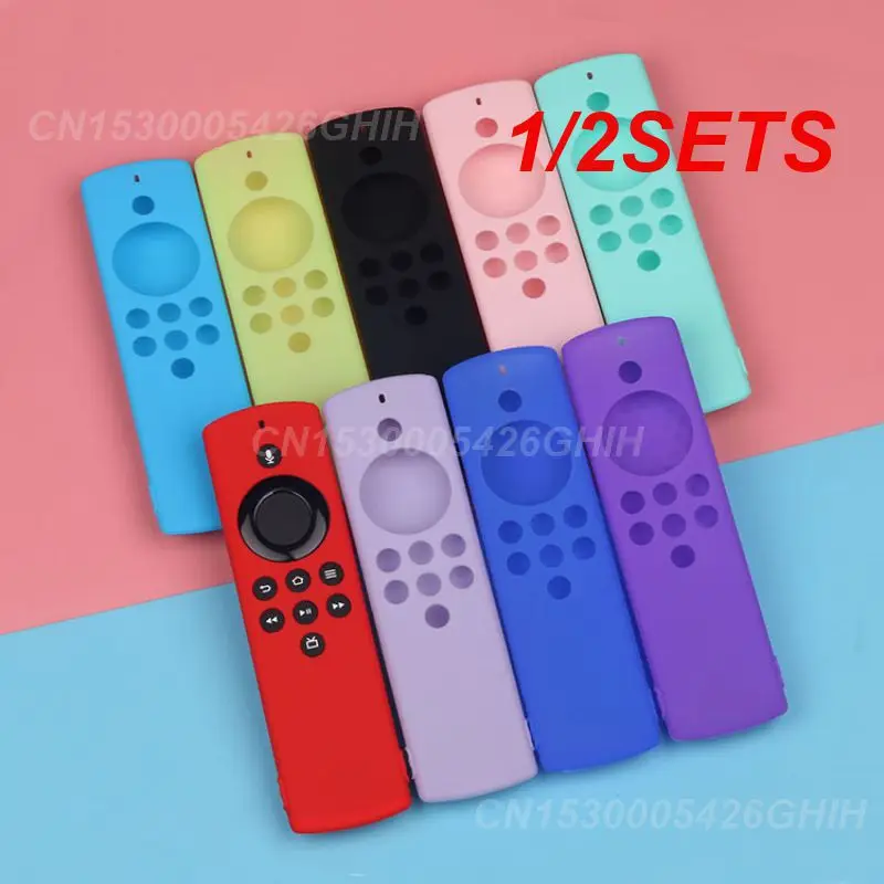 1/2Set Custodia Antiurto Circa 15X4X1.8Cm Custodia Protettiva Per Amazon Fire Tv Stick Lite Remote Control Cover