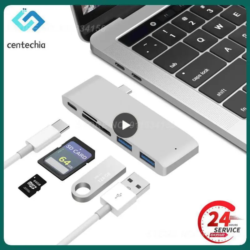 3.1 Type-C Hub To Adapter 4K Thunderbolt 3 Hub Usb C Con Hub 3.0 Tf Sd Reader Slot Pd Per Macbook Air 2020 M1 Chip