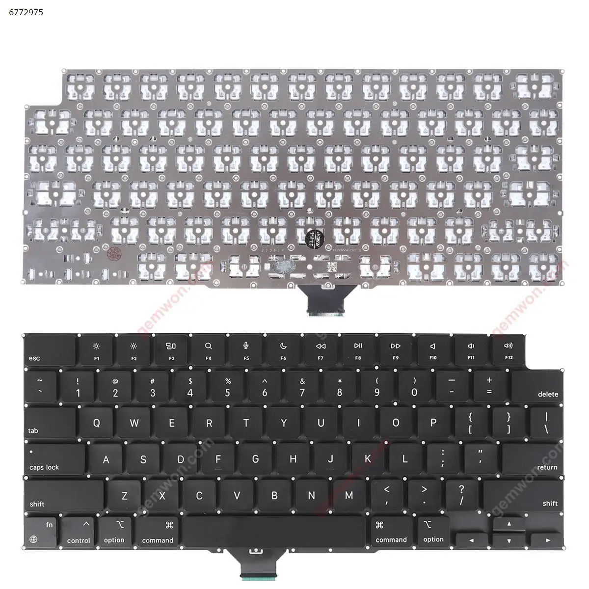 Tastiera Per Laptop Usa Per Apple Macbook Pro 14 ''16'' M1 A2442 A2485 2021 Nera Con Piccolo Ingresso