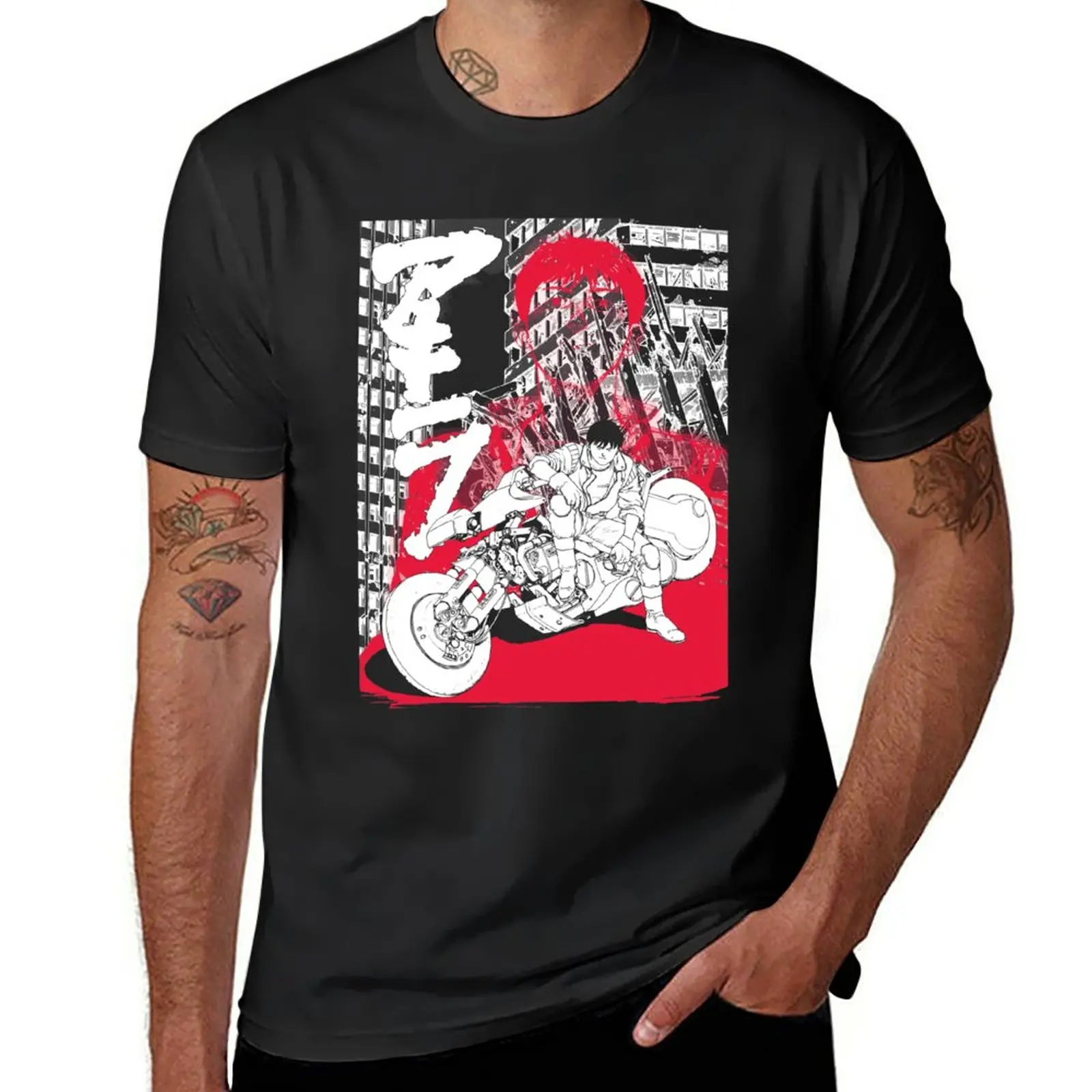 Nuova Maglietta Akira/Kaneda (Leggera) Magliette Taglie Forti Maglietta Sublime Per Uomo