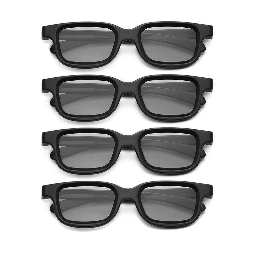 4 Pezzi Di Occhiali 3D Passivi Polarizzati Per Tv 3D Real 3D Cinema Per Sony Panasonic 3D Gaming E Tv Frame