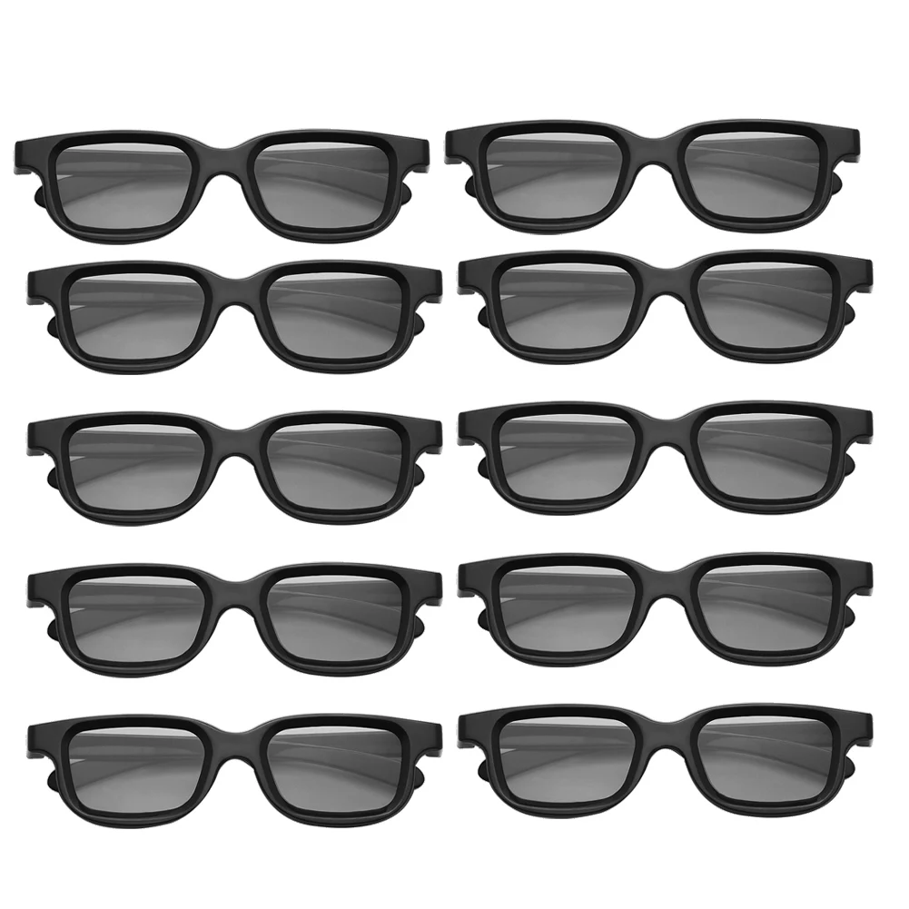 10 Pezzi Di Occhiali 3D Passivi Polarizzati Per Tv 3D Real 3D Cinema Per Sony Panasonic 3D Gaming E Tv Frame