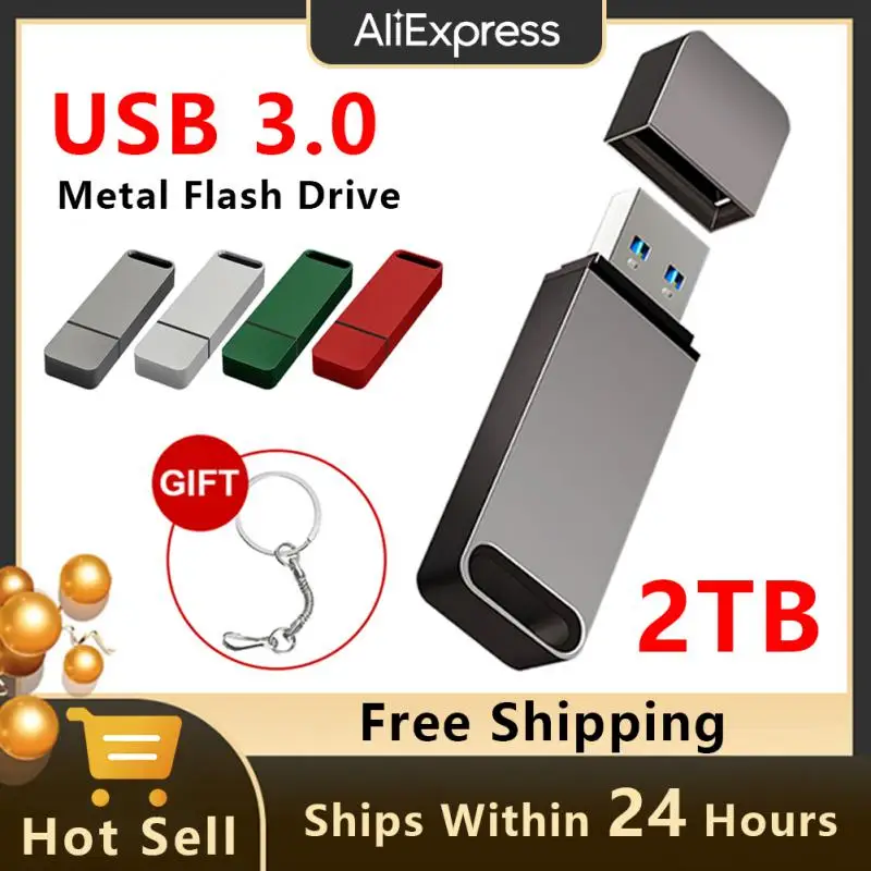 2Tb Mini Usb 3.0 Flash Drive 1Tb Pen Drive Ad Alta Velocità 1Tb Metal U Disk Type-C Usb Pen Drive Memory Stick Per L'Archiviazione Dei Dati