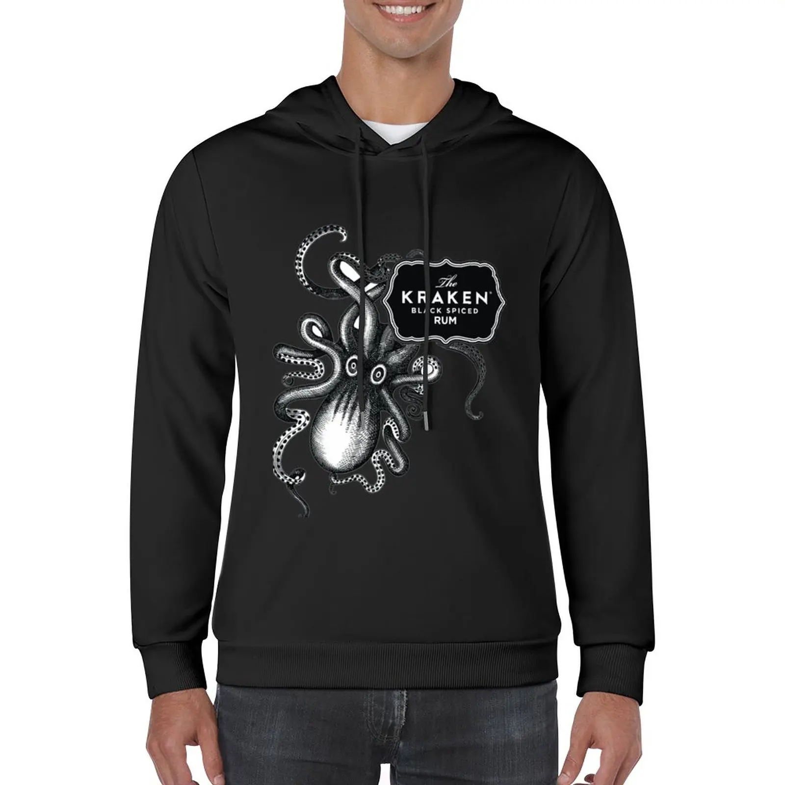 New Kraken Rum Classic Pullover Felpa Con Cappuccio Abbigliamento Invernale Abbigliamento Uomo Abbigliamento Per Uomo Moda Uomo Uomo Felpa Con Cappucc