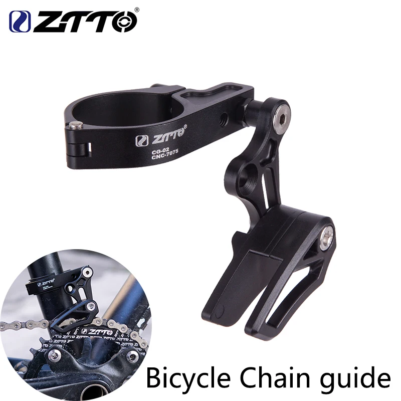 Ztto New Bicycle Chain Guide Cg02 31.8/34.9 Morsetto Mount Chain Guide E Type Regolabile Per Mountain Gravel Bike Parts 1X System