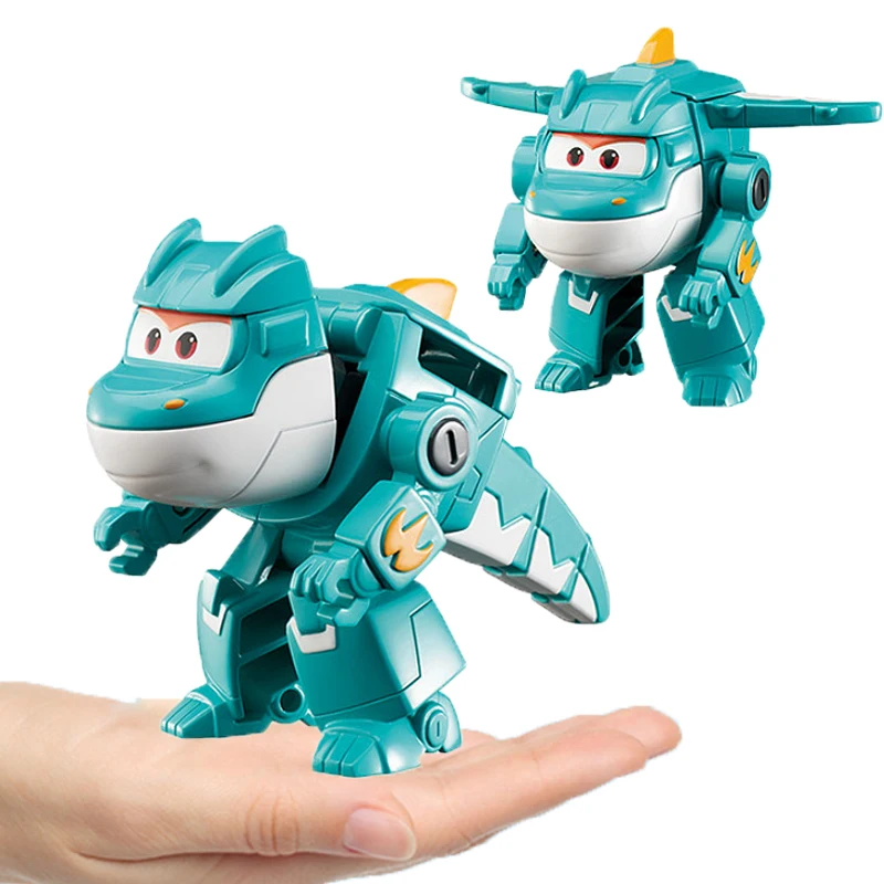 Mini Super Wings Action Figures Trasformazione Deformazione Robot Per Aeroplani Jett Dizzy Jerome Transformation Model Toys Regali Per Bambini