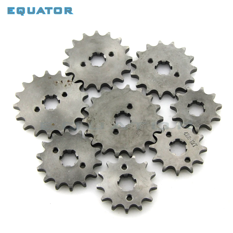 Moto Dirt Pit Bike Atv Scimmia Parti Dirfront Pignone Ingranaggio Del Motore 428 17Mm 10 T 11 T 12 T 13 T 14 T 15 T 16 T 17 T 18 T 19 T Dente