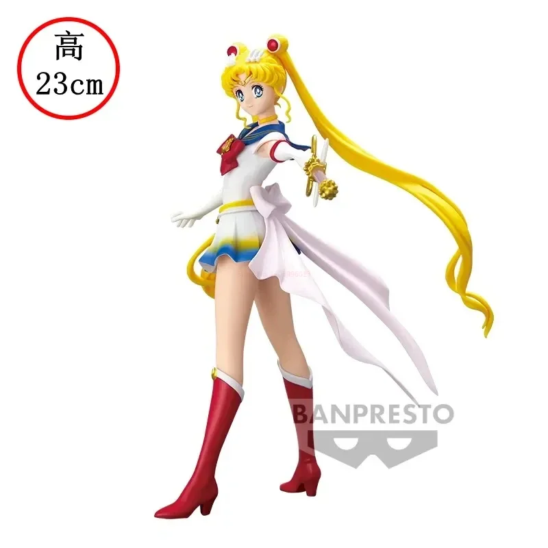 Banpresto Glitter Glamour Super Sailor Moon Mars Mercury Jupiter Venus Neptune Uranus Action Figure Statue Model Toy Girls Gift