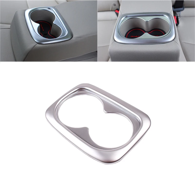 Jeazea Abs Chrome Water Cup Drink Holder Decorativo Trim Frame Cover Moulding Per Honda Civic 2016 2017 Car Styling