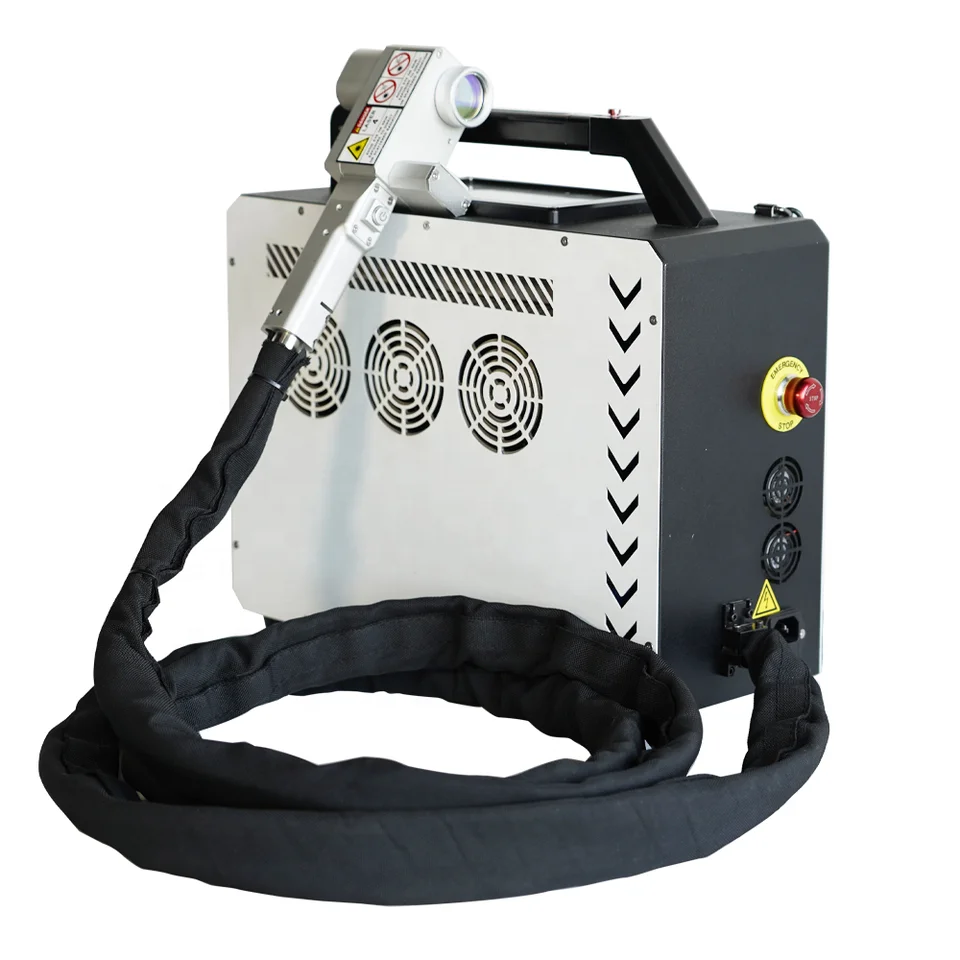 Piccola Macchina Portatile Per La Pulizia Laser A Impulsi Portatile 50W 100W 200W Sorgente Laser Massima