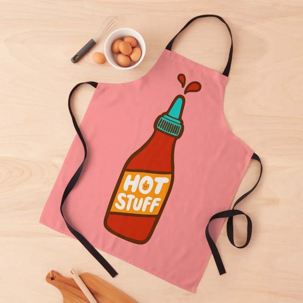 Hot Stuff Hot Sauce Pattern In Peachy Pink Grembiule Things Per La Casa E La Cucina Casa E Cucina