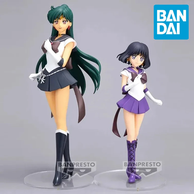Originale Bandai Sailor Moon Anime Figure Meiou Setsuna Sailor Saturn Sailor Neptune Sailor Uranus Sailor Mercury Action Figurine