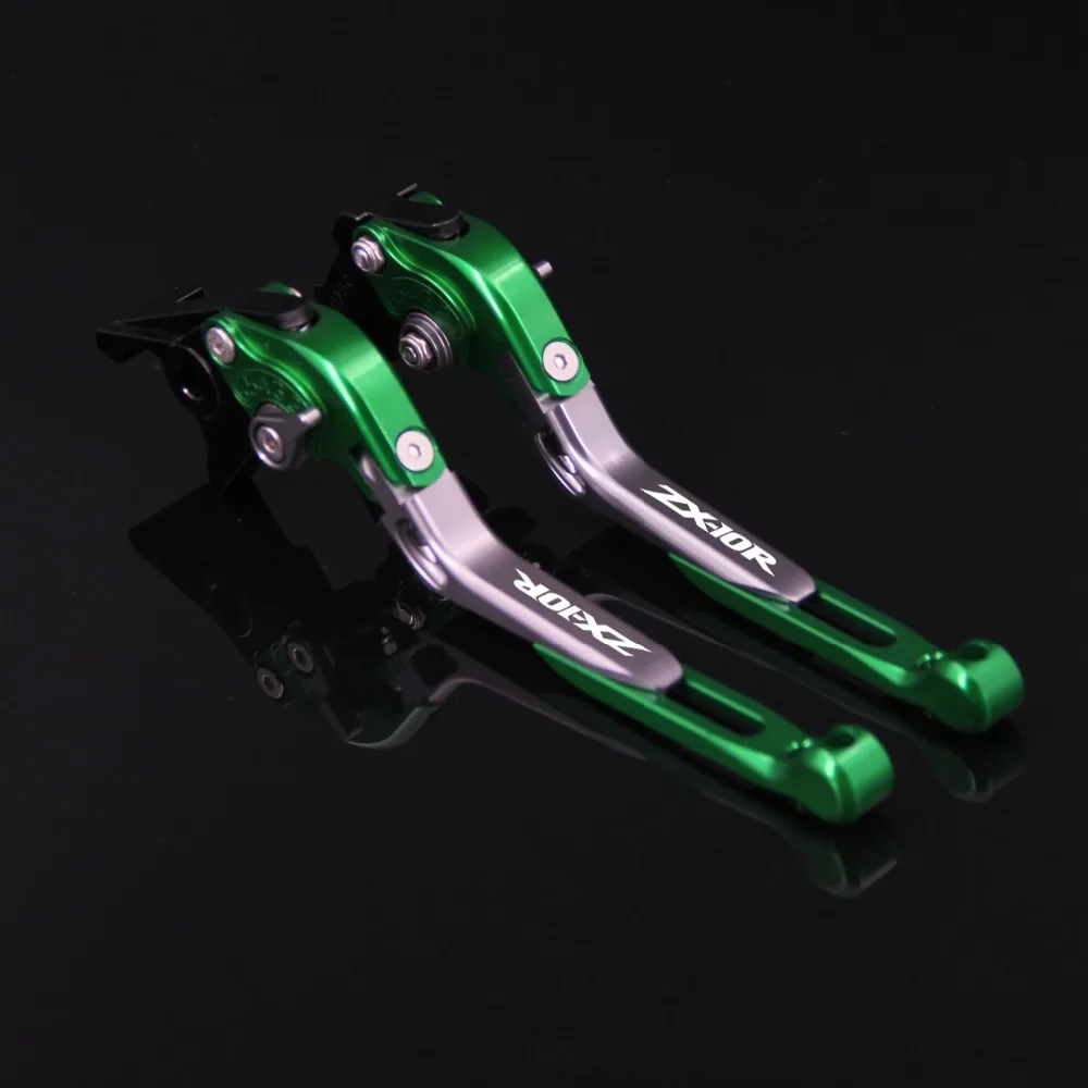 Logo "Zx-10R" Moto Cnc Leve Frizione Freno Per Kawasaki Zx-10R Zx 10R Zx10R / Rr / Krt 2016-2018 2017 16 18