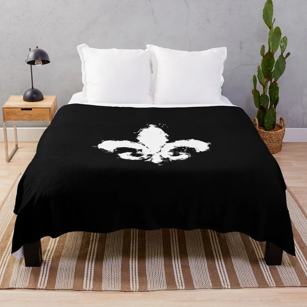 Saints Row Fleur De Lis Splatter Paint Throw Coperta Coperta Pesante Regalo Personalizzato