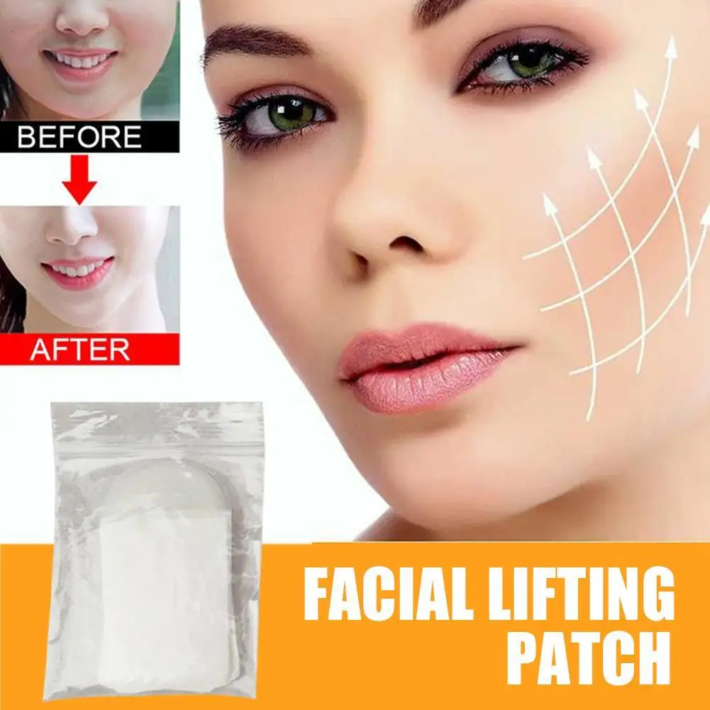 40Pcs Compact Stretch Face Small V Sottile Face Nastro Adesivo Invisibile Trasparente Opaco Lifting Pull Cord