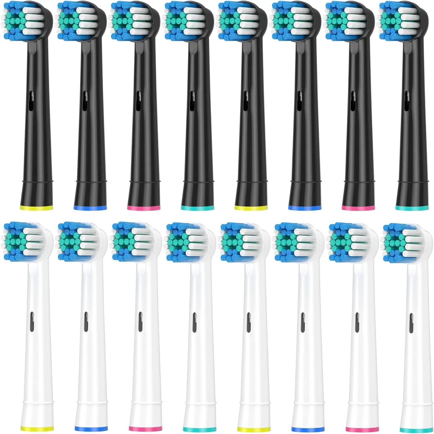 Testine Per Spazzolino Elettrico Professionale Per Oral-B 7000/Pro 1000/9600/ 500/3000/8000 Sostituzioni Testine Di Ricarica Nero/Bianco