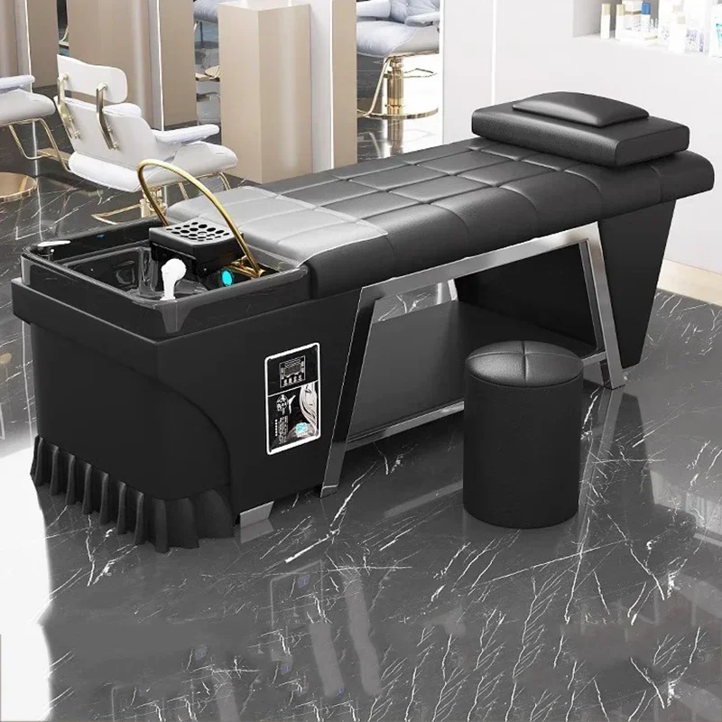 Head Spa Bed Shampo Chairs Luxury Lounge Comfort Massage Hair Wash Bed Ergonomia Water Therapy Lavabezas Salon Furniture