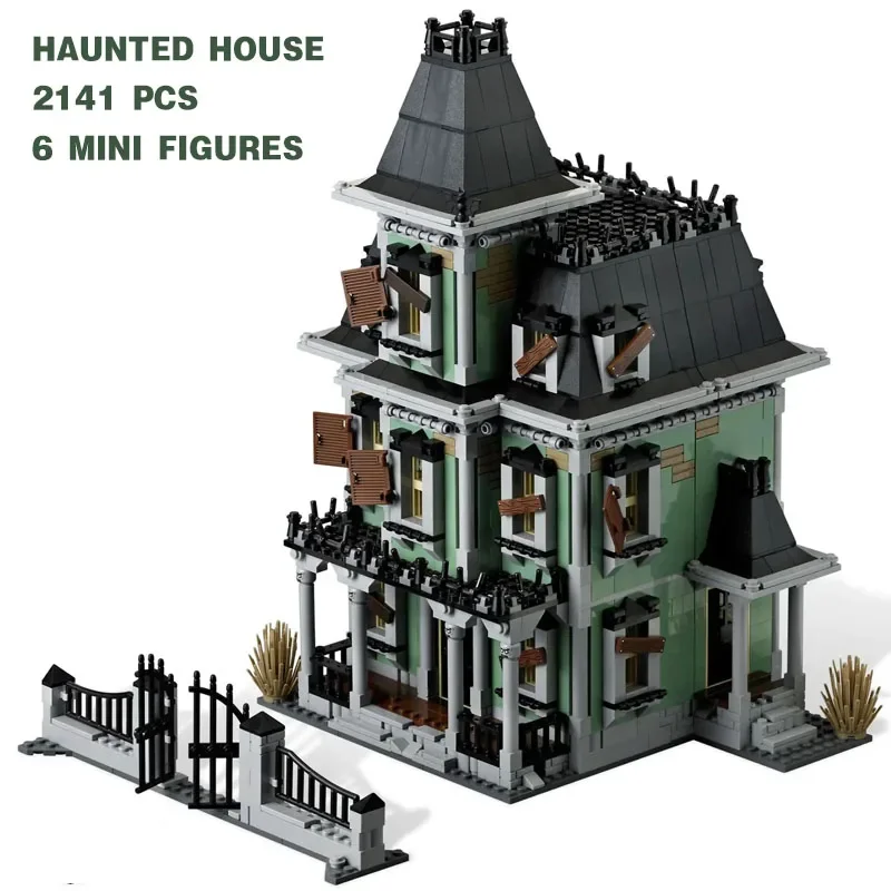In Magazzino Monster Fighter Haunted House Compatibile 10228 16007 Building Blocks Mattoni Compleanno Regalo Di Natale Giocattolo