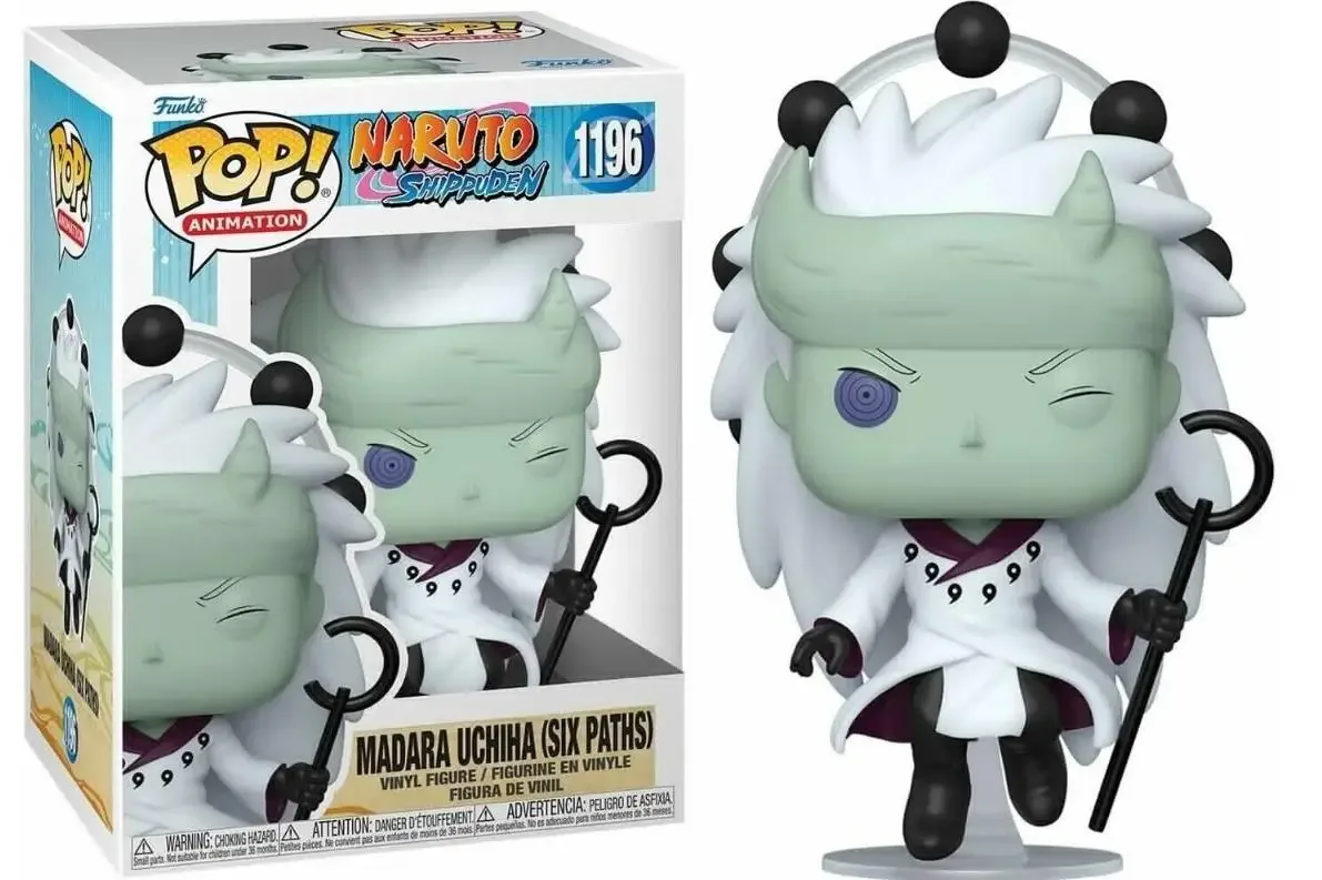 Funko Pop Naruto Shippuden #1196 Madara Uchiha Six Pates Figure Action Pocket Toys Figurine Giocattoli Modello Da Collezione
