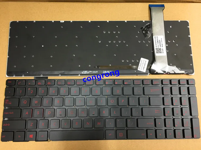 Tastiera Inglese Per Asus Gl552 Gl552J Gl552Jx Gl552V Gl552Vl Gl552Vw N552Vw N552Vx G771Jm G771Jw Us Tastiera Per Laptop Retroilluminata