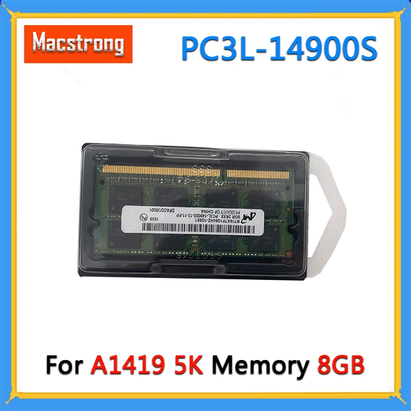 Nuovo Pc3L-14900S Originale 8Gb Per Imac 27 "Retina A1419 Ram 2Rx8 Ddr3 1866 Mhz Modulo Di Memoria So-Dimm Fine 2015
