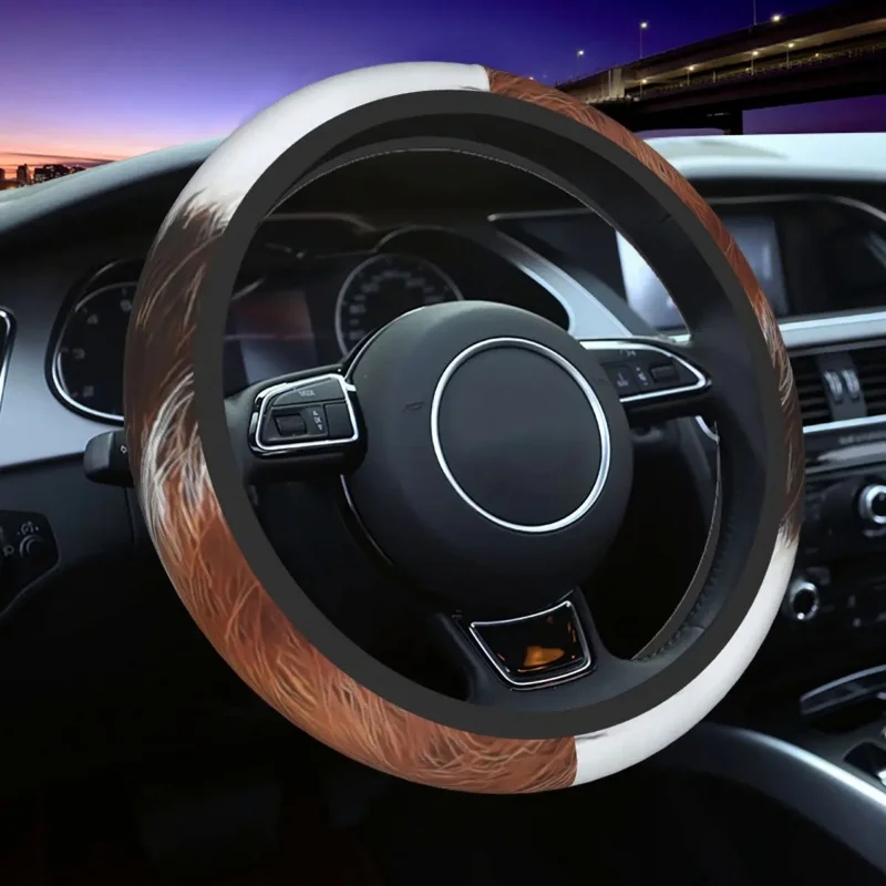 Highland Cow Cowhide Cover In Pelle Auto Coprivolante Adatto Per Accessori Auto Suv Universale
