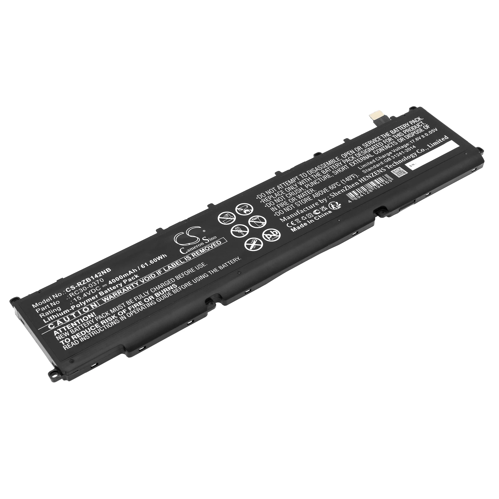 Notebook, Laptop 4000Mah / 61.60W Batteria Per Razer Nvidia Geforce Rtx 3070 Rz09-0370Bea3-R3U1 Rz09-0427Pea3-R3U1