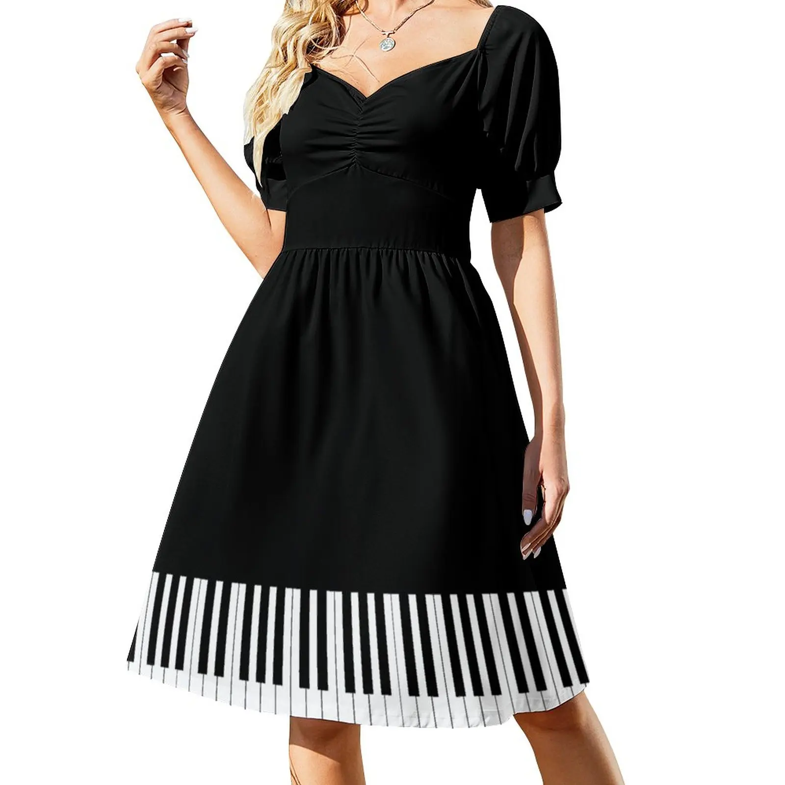 Musicista Piano Keys Custodia Per Cellulare Cover Dress Dress Vintage Dress Women Summer