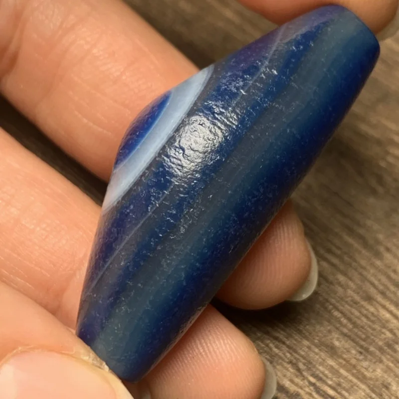 Boutique Old Agate Blue Agate High-Oil Pulp Ox Horn Sky Eye Tibet Beads Retro Accessori Per Ciondoli In Stile Cinese