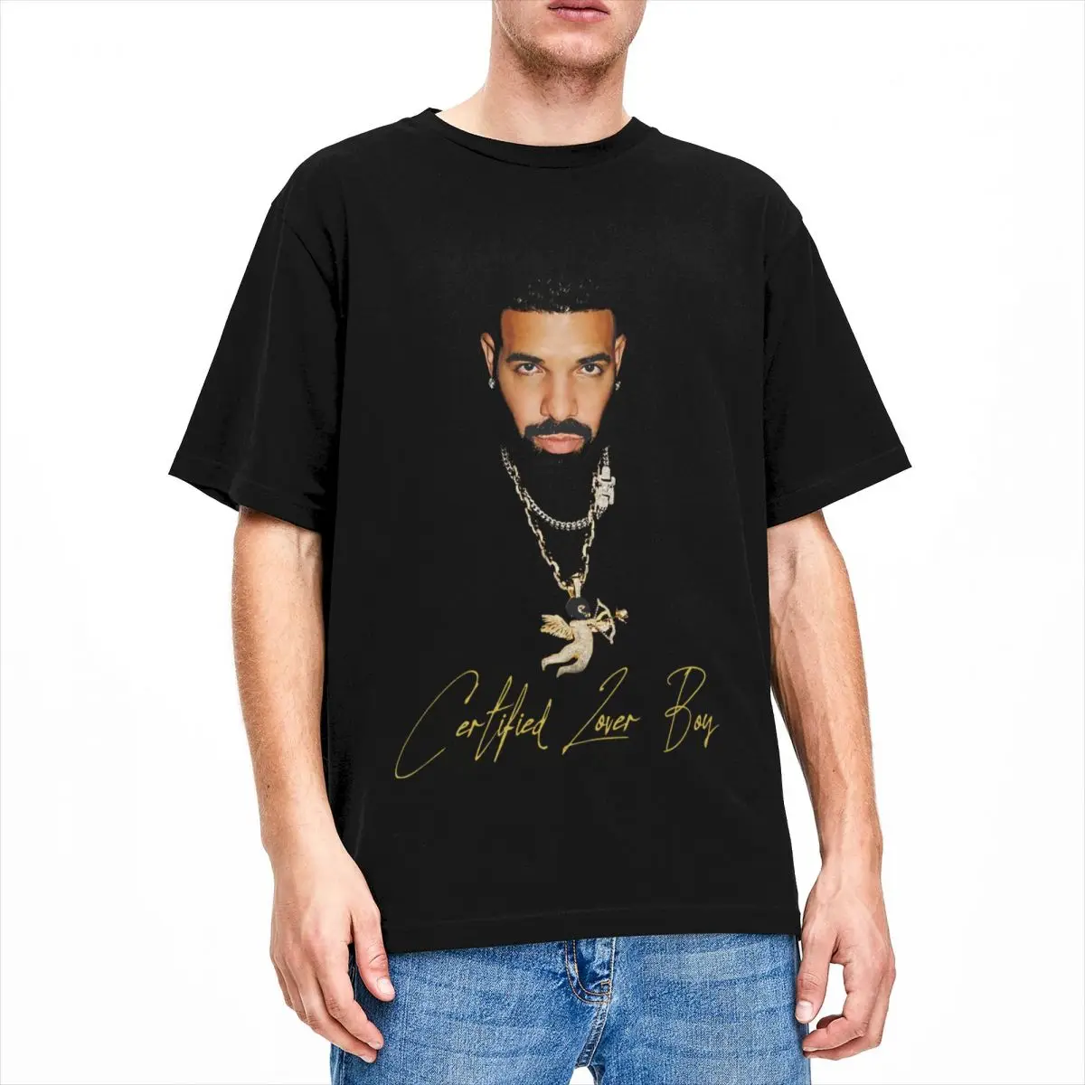 Summer Tee Drake Certified Lover Boy T Shirt Outfit Novità Cotton Popular Album Magliette Top Clothes